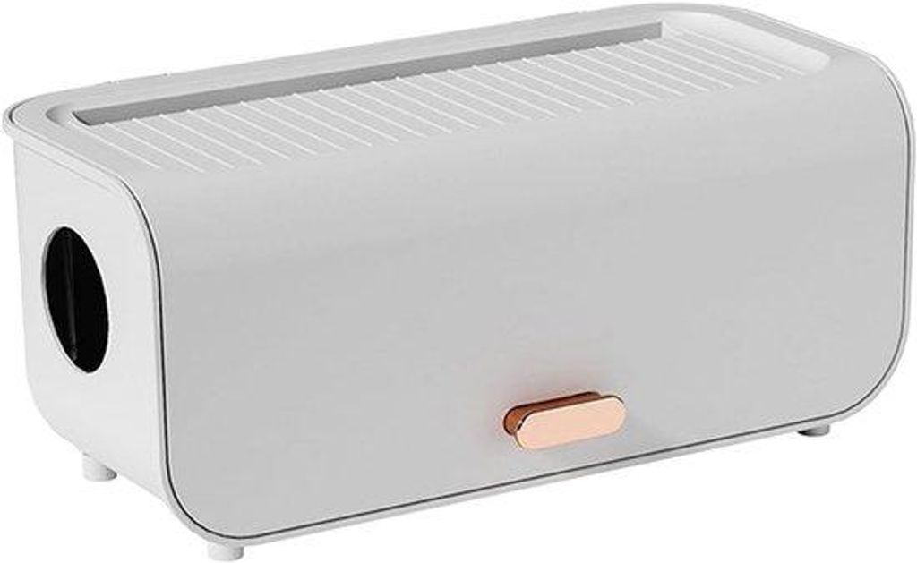 Kabel-Organiser Box aus Kunststoff, weiß, 1 Stück, 30,7 x 13,5 x 13,8 cm