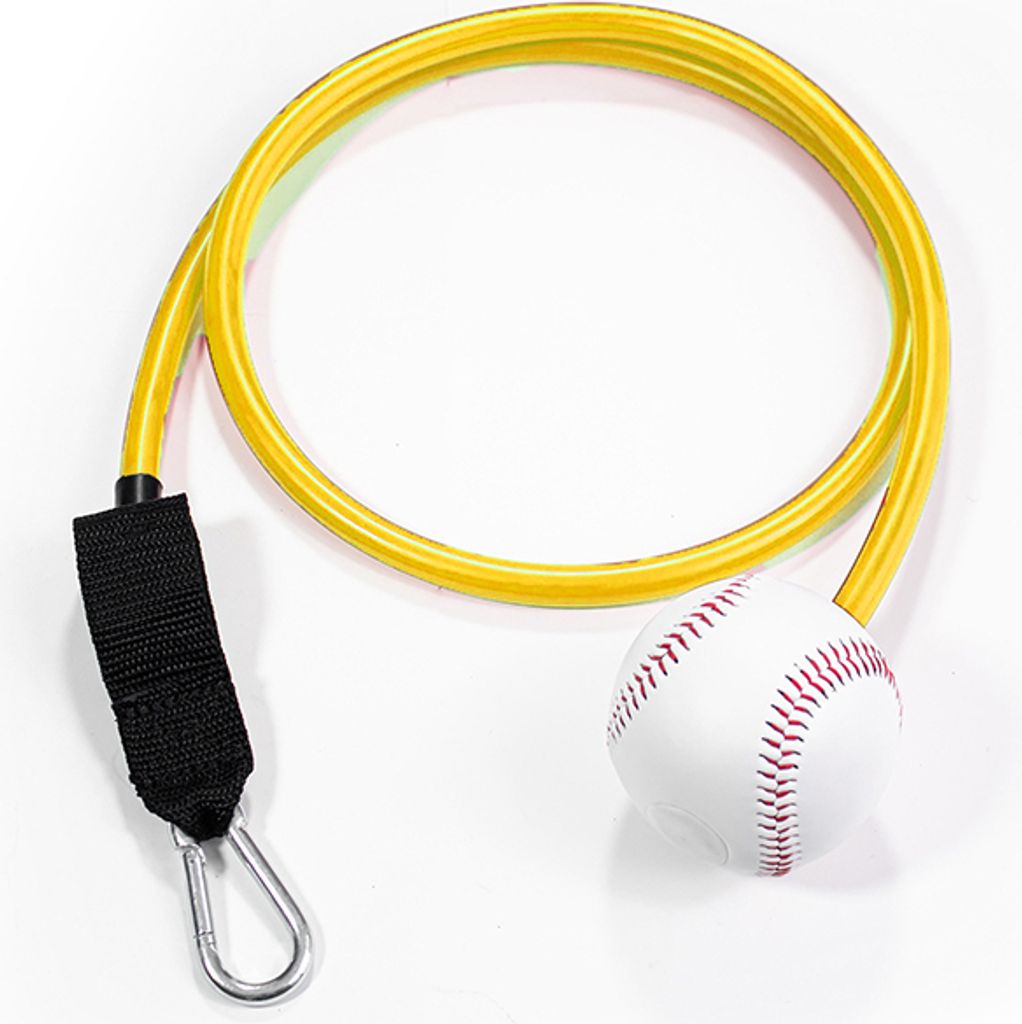 INF Hochwertiges Baseball-Trainingsgerät aus Latex und Nylon Gelb