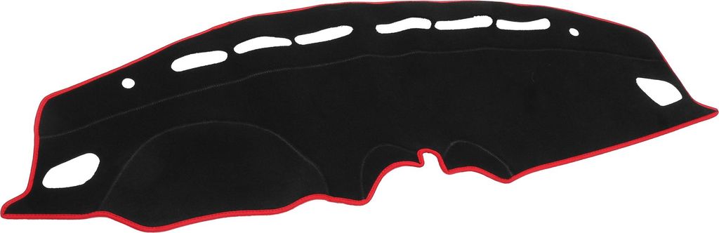 Armaturenbrett-Abdeckung - Auto-Mittelkonsole rutschfeste Armaturenbrett-Matte - für Suzuki Swift 2018-2021 - Polyester Schwarz Rot - 1 Stück