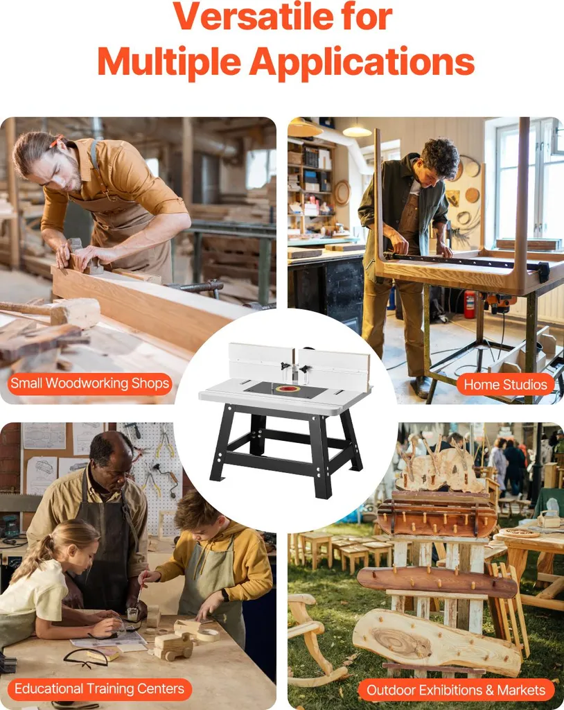 Support Défonceuse avec Table MDF 610x400mm pour Coupe Précise et Nette - 6
