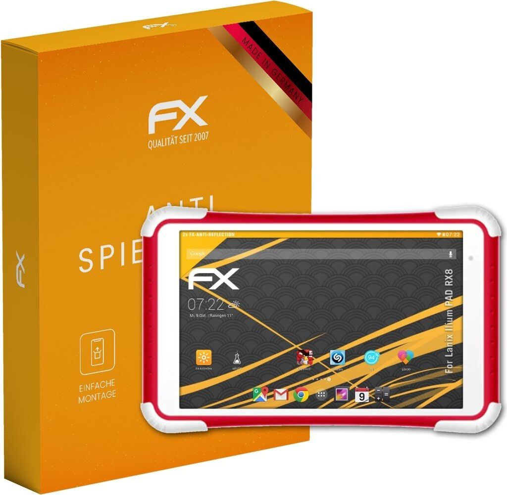 atFoliX FX-Antireflex 2x Schutzfolie kompatibel mit Lanix Ilium PAD RX8 Displayfolie