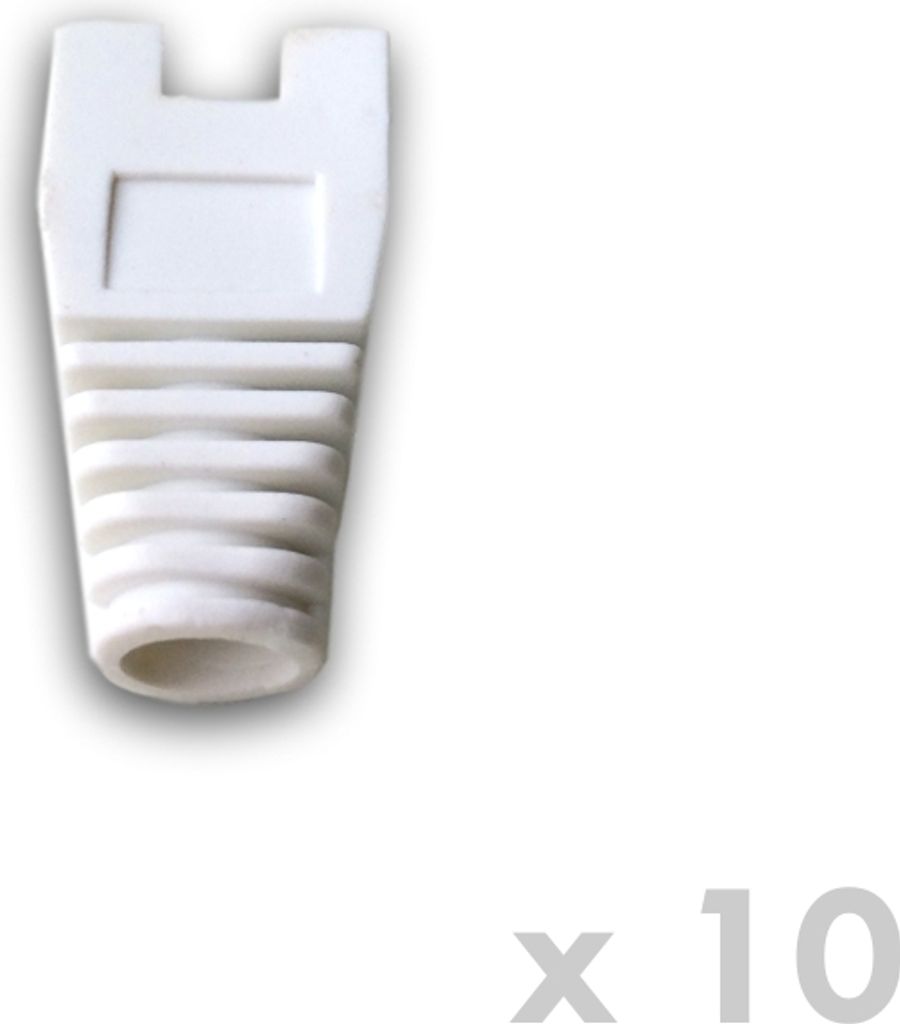 DATACOM RJ45 Schutz mit Ausschnitt WEISS (10 Stück)