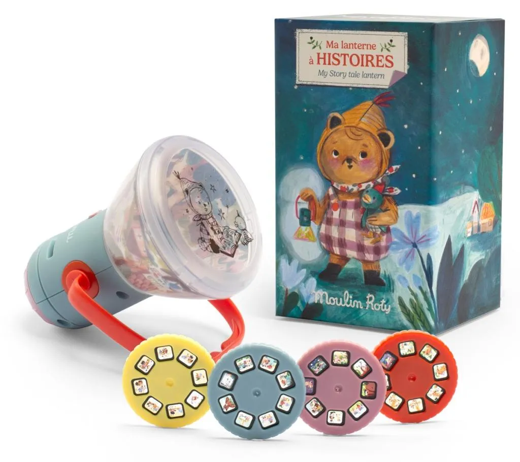 Projecteur d'histoires enfant Minouchkas pour soirées merveilleuses