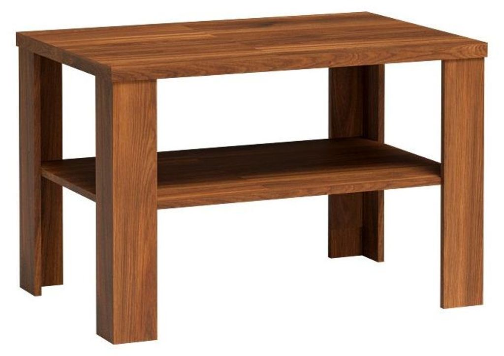 Masseno Couchtisch UDINE 90 cm Kaffetisch für Wohnzimmer Sofatisch Wohnzimmertisch Braun
