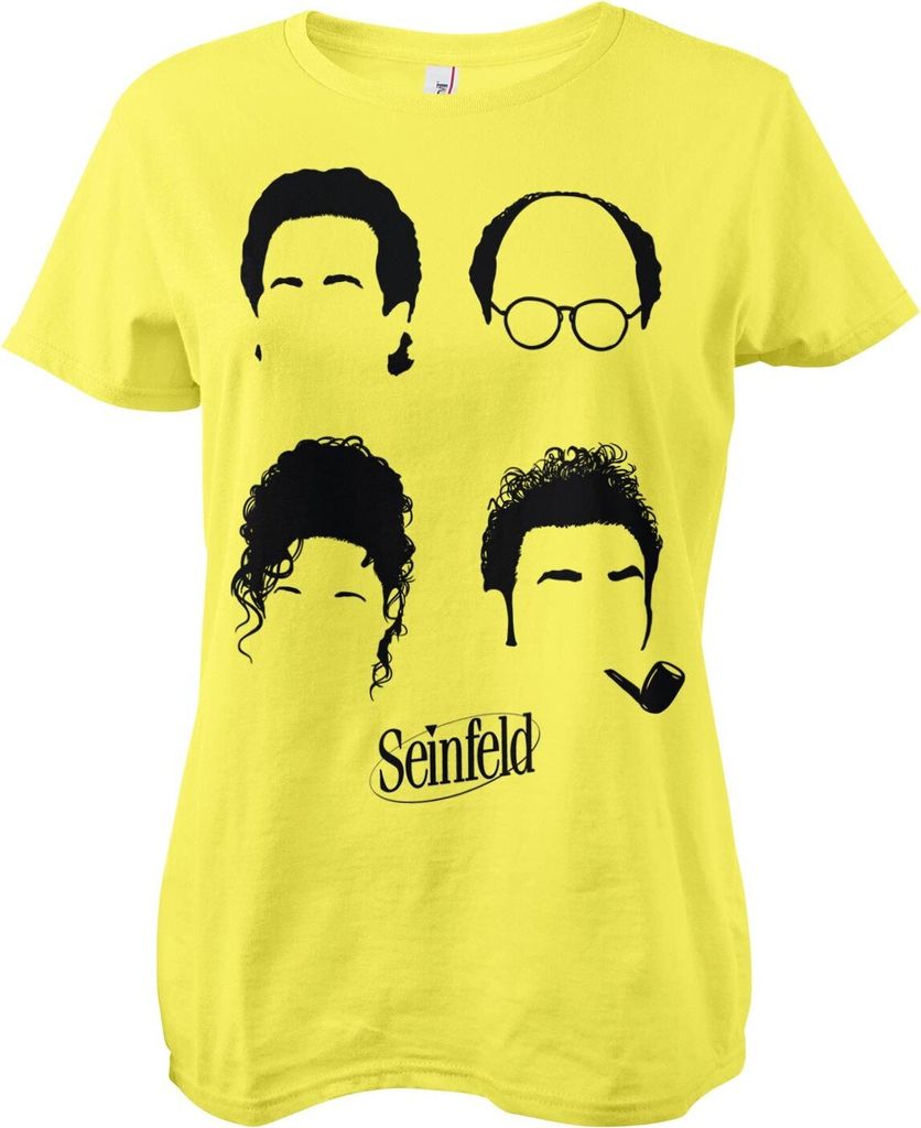 Seinfeld Characters Girly Tee - Small - Yellow