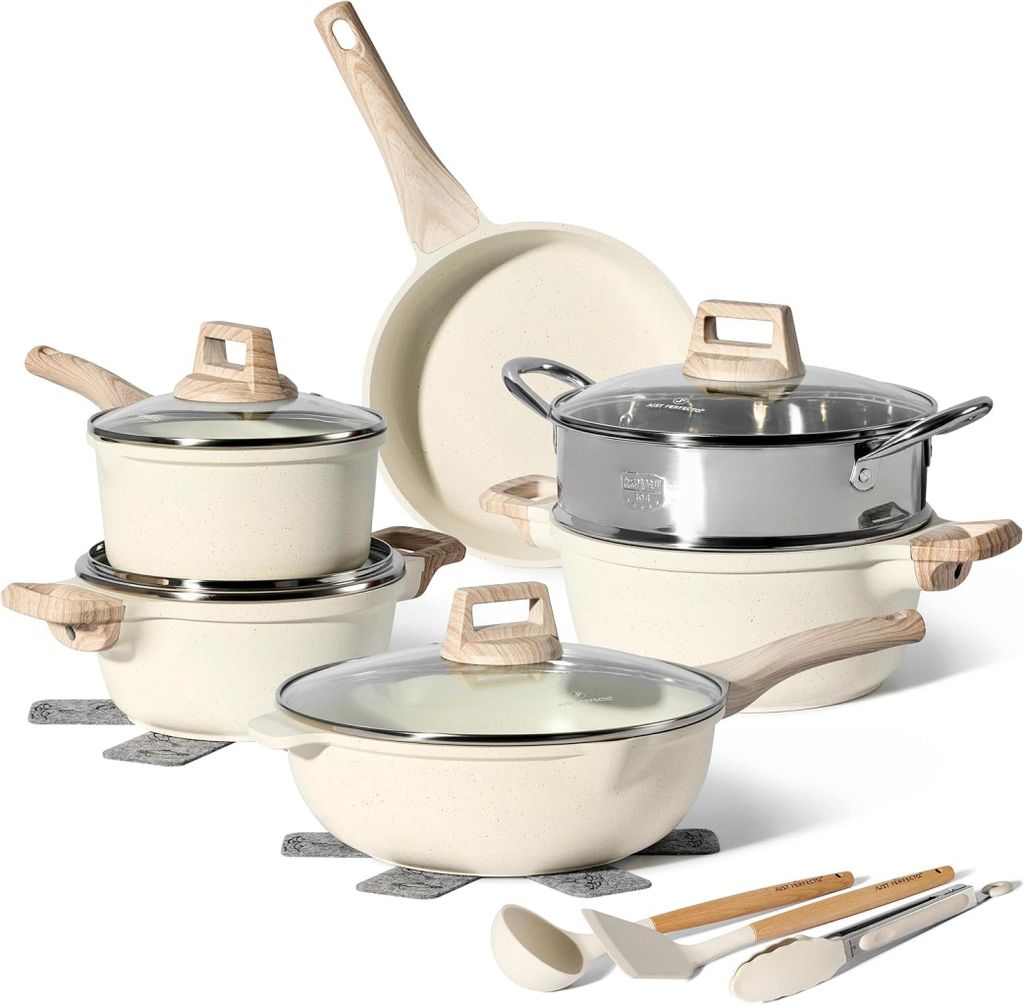 Just Perfecto JL-779: 15 Pieces Granite Cookware Set with Produktbild 