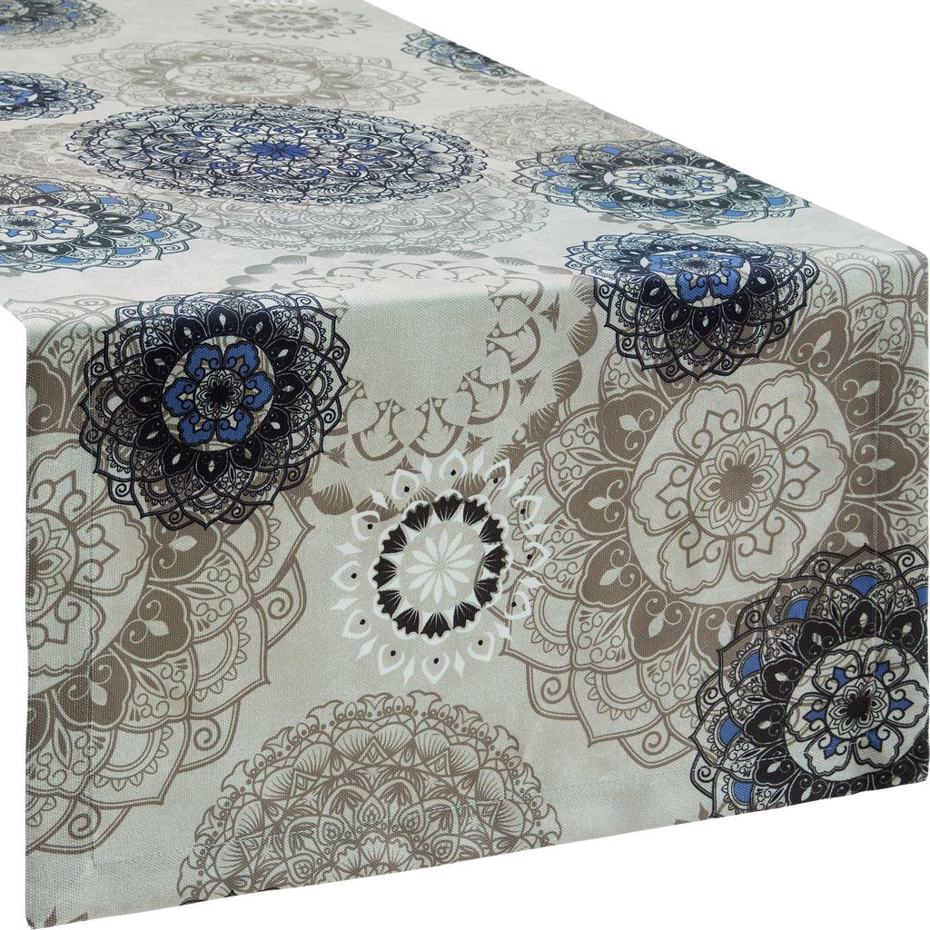 Erwin Müller Tischläufer Mandala" beige 40x170 cm"