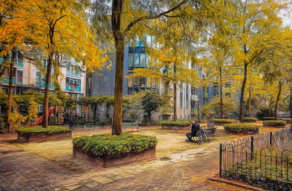 hansepuzzle 104379 - Park Puzzle, 500 Teile, Natur, 46,0 x 30,0cm mit hochwertiger Aufbewahrung, Kartonbox und wiederverschließbarem Beutel