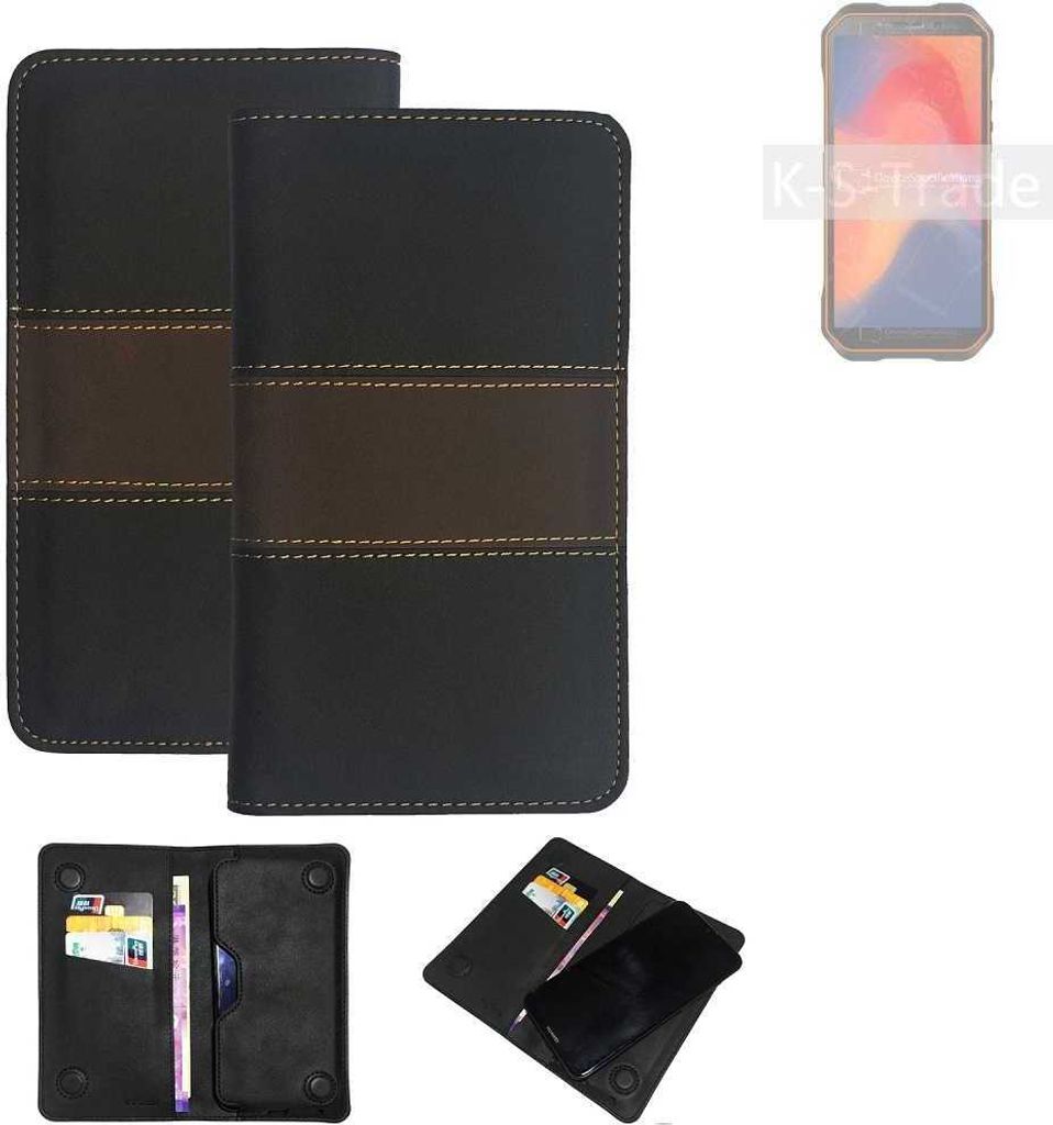 K-S-Trade Hülle Handyhülle kompatibel mit Doogee S51 Schutzhülle Walletcase Bookstyle Tasche Schutz Case Handytasche Wallet Cover Kunstleder