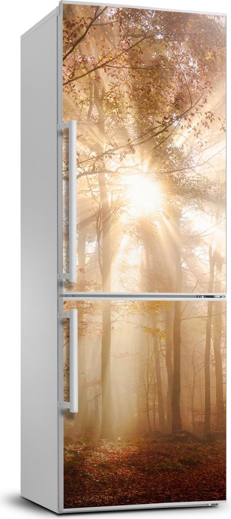 Tulup Kühlschrankdekoration - 70x190 cm - Aufkleber auf dem Kühlschrank - Wald im Herbst