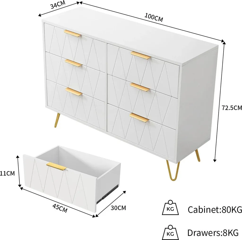 Meuble de salon moderne en bois stable, idéal petits espaces 100x34cm - 2