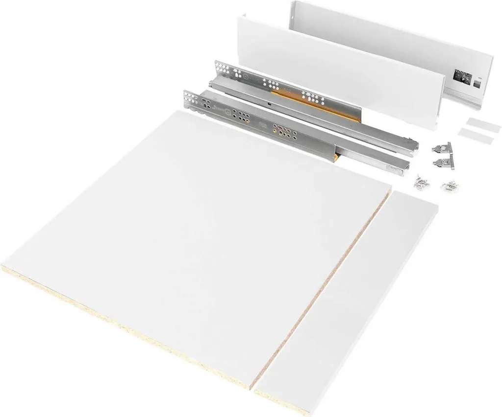 Tiroir de cuisine complet Vertex blanc 600 mm avec panneaux de montage