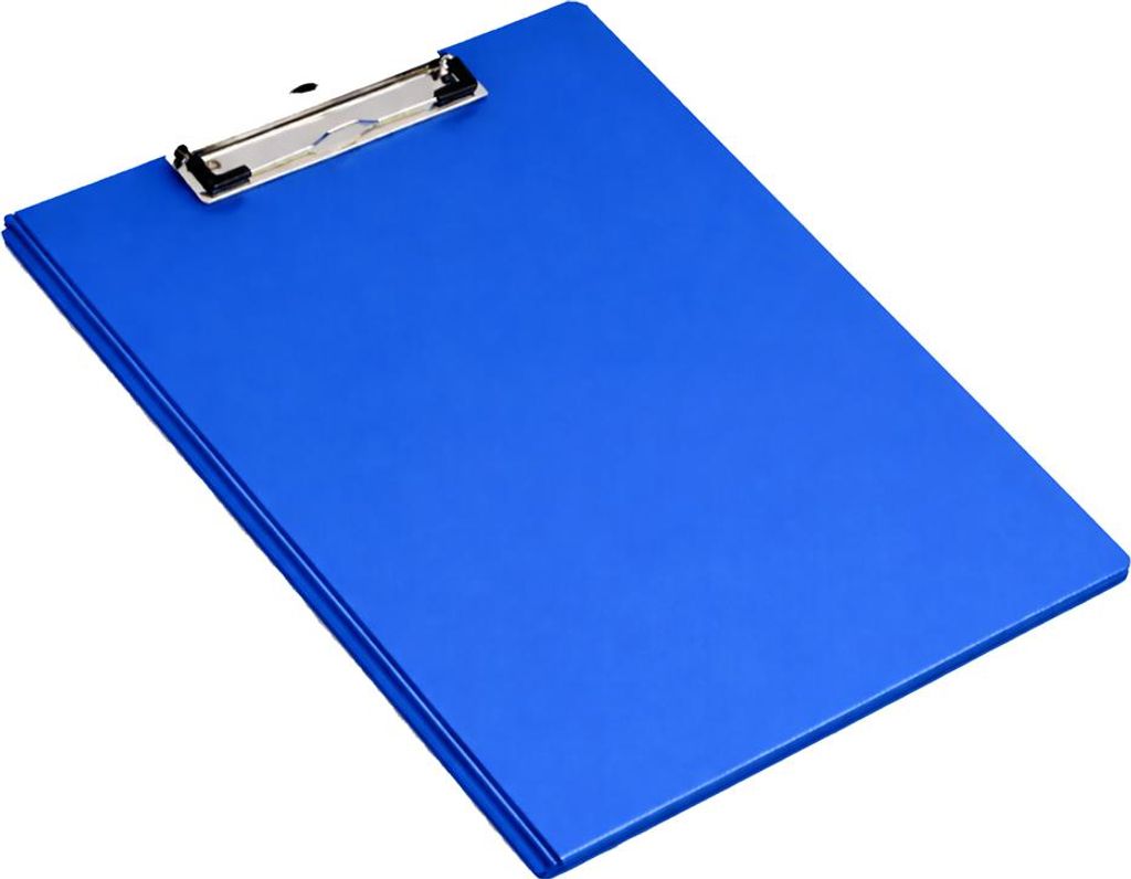 pavo Klemmbrett-Mappe mit Folienüberzug DIN A4 blau 10 Stück