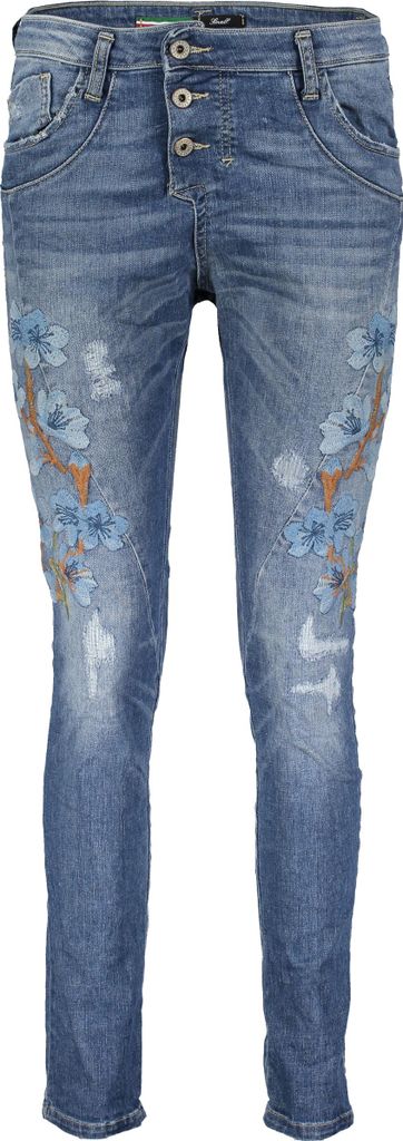33412 Please, P 85A_BQ2DRM-P1A9, Damen Jeans Hose, Strechtdenim, 1670-blu denim, L
