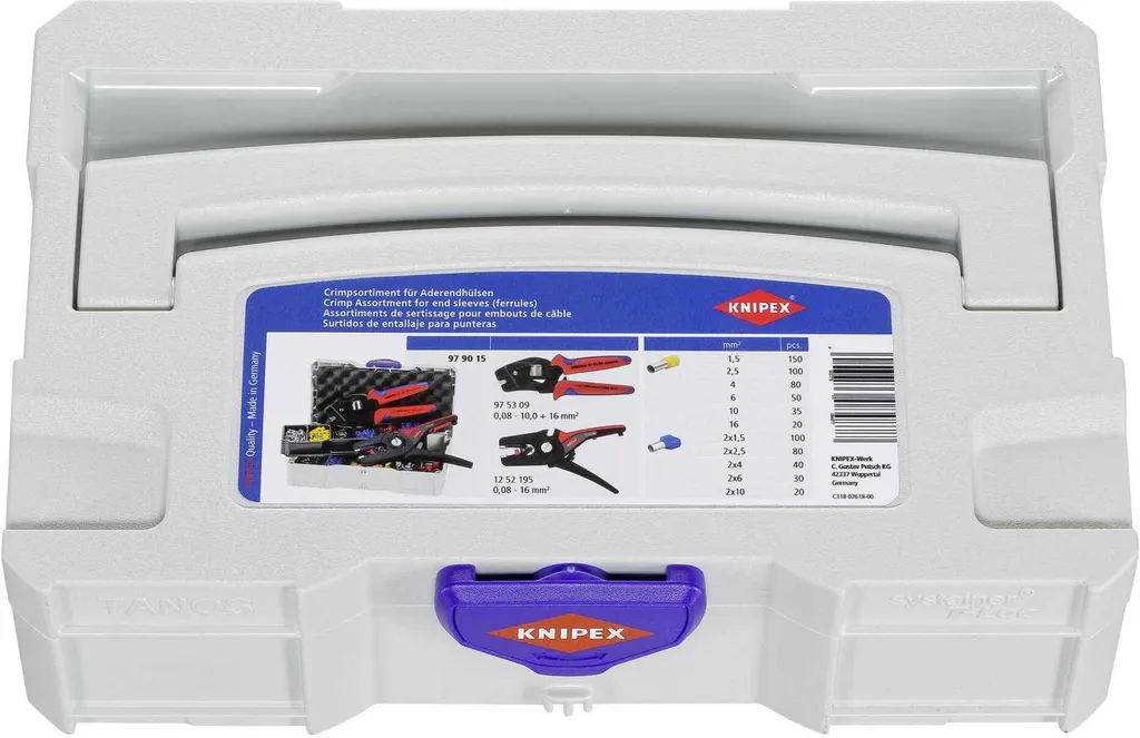 Kit d'embouts KNIPEX 1252195 pour rénovation et câblage de tableaux - 4