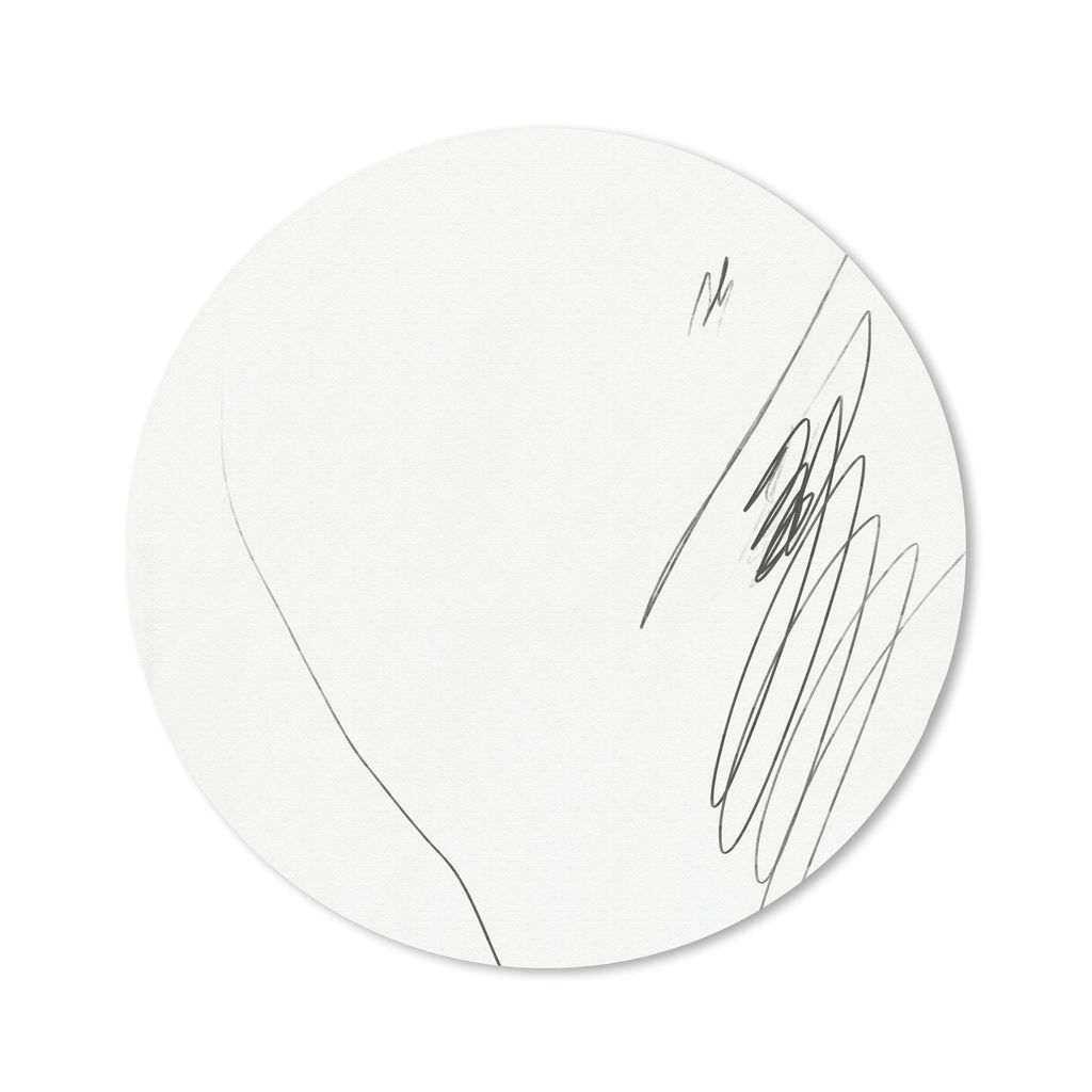 MuchoWow Mauspad Mousepad Schwarz - Streifen - Design - Abstrakt 20x20 cm - Mousepads - Maus Mat - Pad - Mausunterlage - Schreibtischmatte