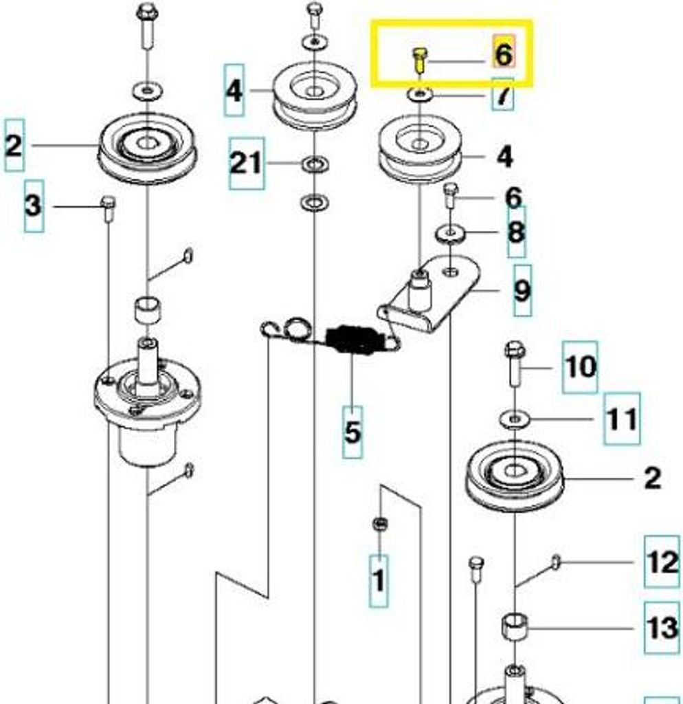Schraube M8 X 25 Husqvarna Traktor RBH180 RIDER 11 R112 C5 PROFLEX 21