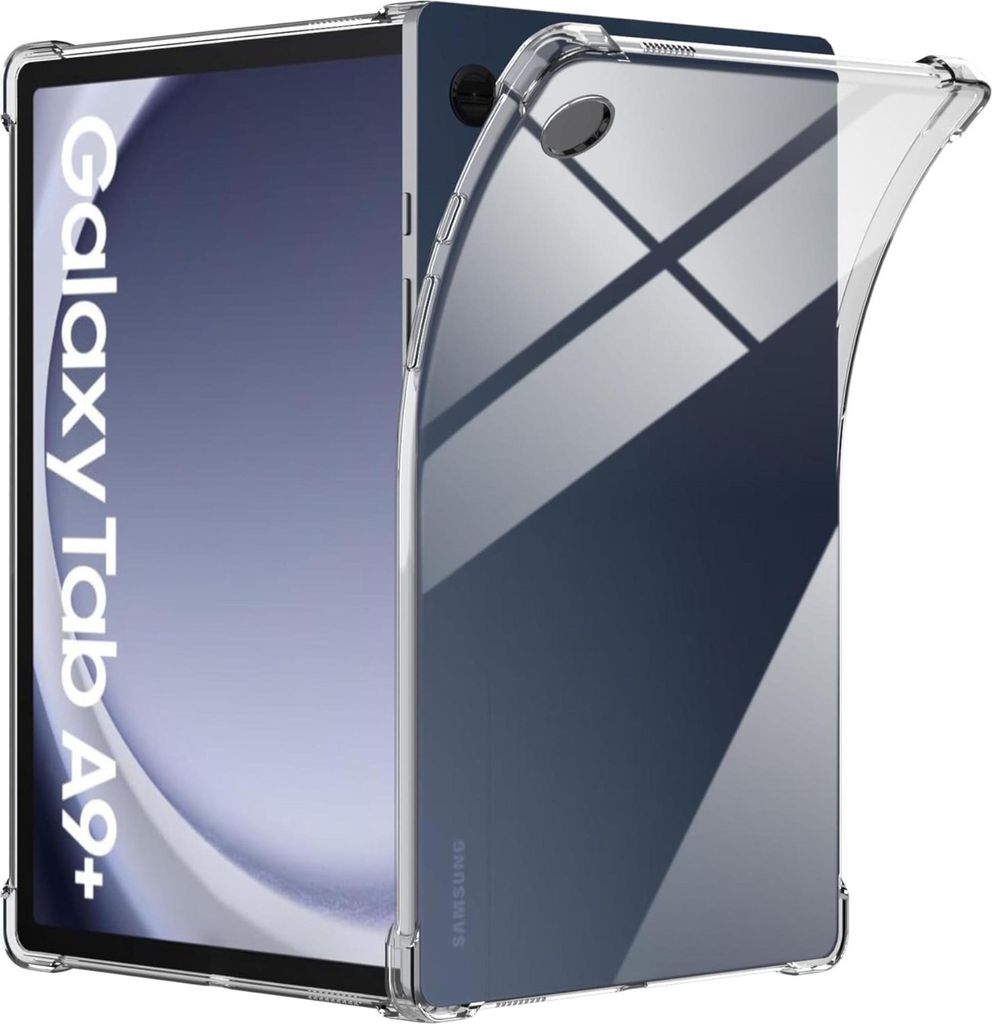 Hülle für Samsung Galaxy Tab A9 PLUS 2023 - Stoßfeste Transparent Handyhülle Kratzfest Schutzhülle Ultra Dünn Phonillico