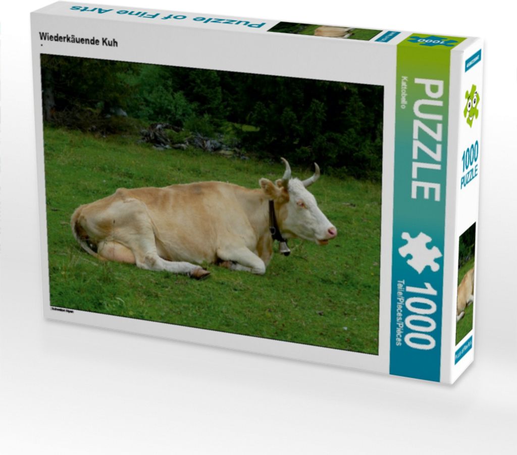 Calvendo Wiederkäuende Kuh 1000 Teile Puzzle quer 640x480mm, CALVENDO; 7303629