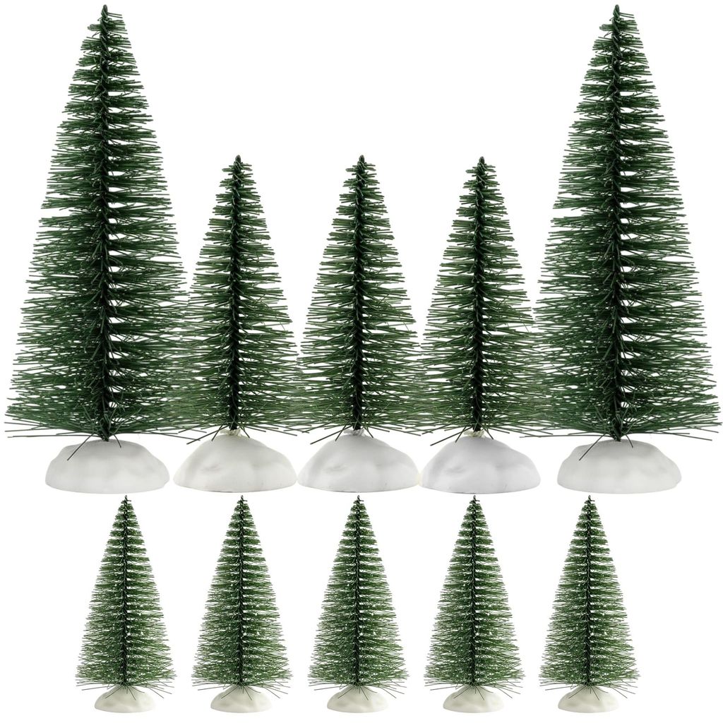 Mini Tannenbäume 10er Set Weihnachtsbäume Bäume Modellbau Bastel Weihnachtsdeko