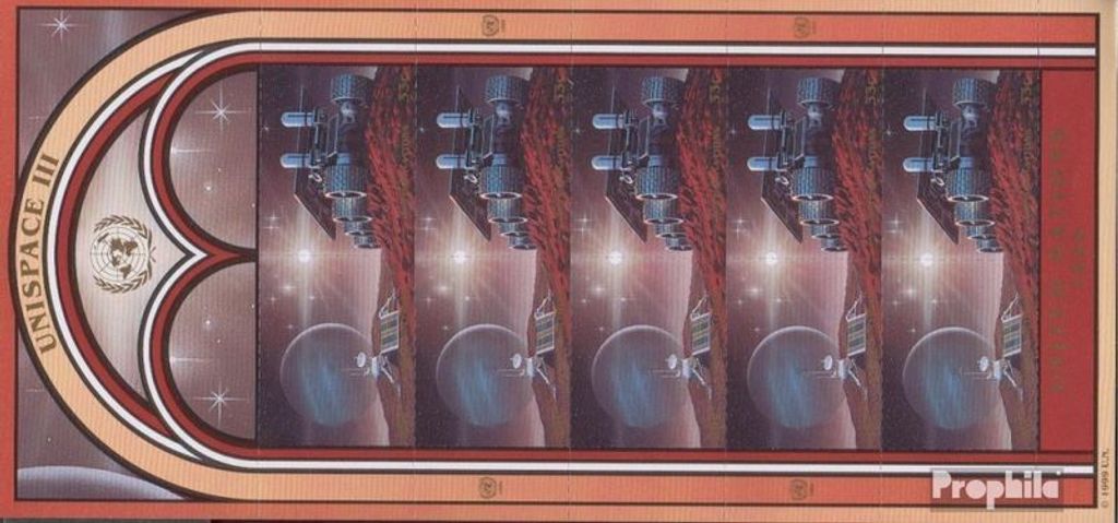 Briefmarken UNO - New York 1999 Mi 819-820Klb Kleinbogen (kompl.Ausg.) postfrisch UNISPACE III