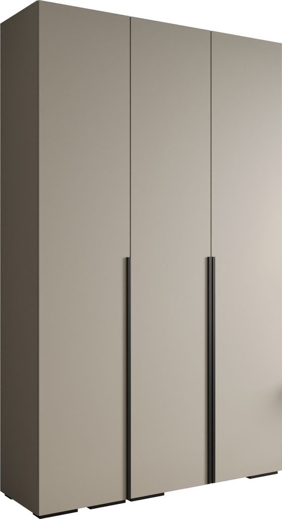 MEBLE KRYSPOL Inova 1 Schrank - 236,7x150x47cm - Kaschmir Kaschmir Schwarz