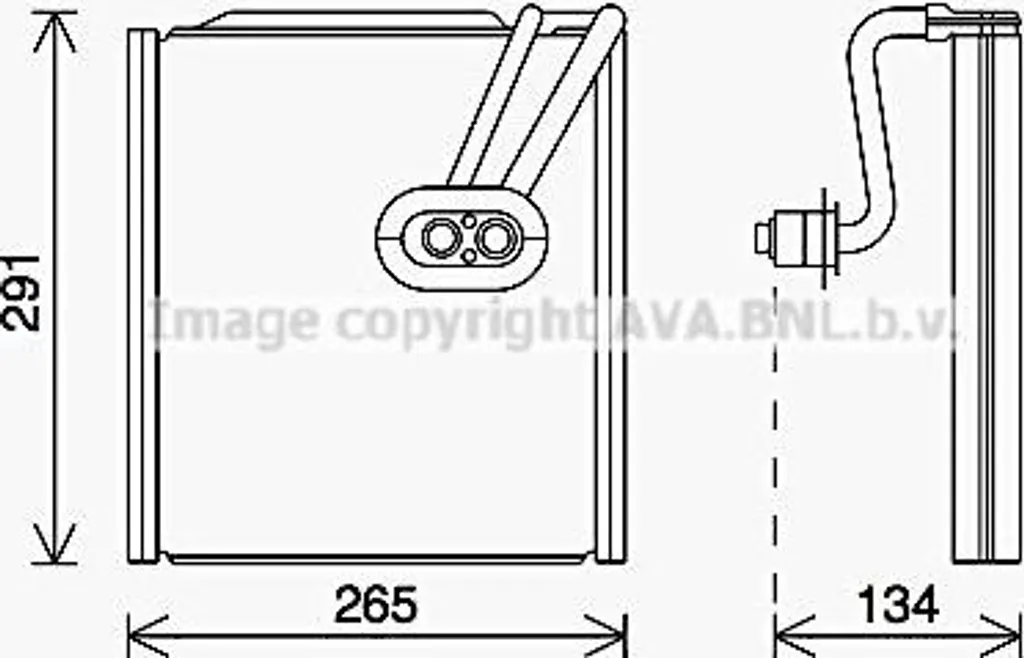 Évaporateur de Climatisation KAV292 AVA pour OE 97139A5000 Hyundai Kia