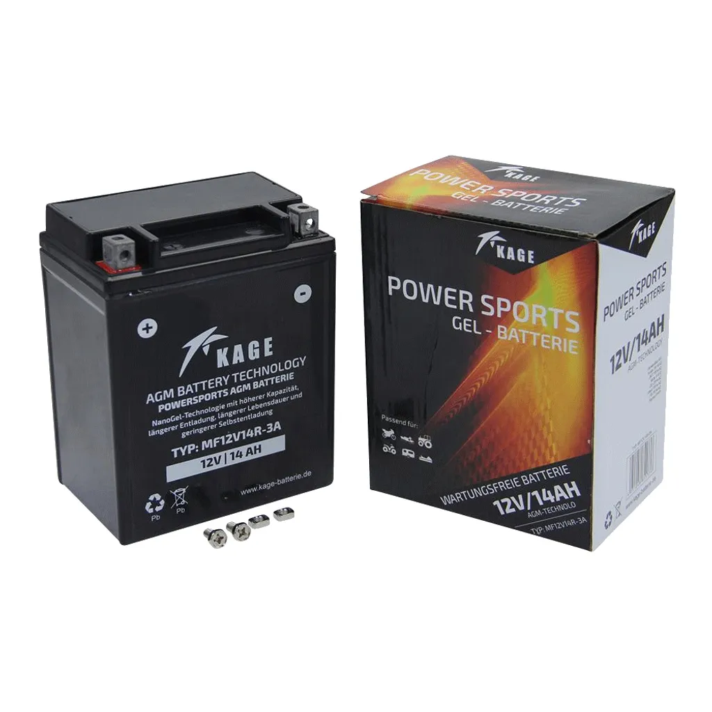 Batterie 12N14R-3A 12V 14Ah Gel - Finies les Fuites et Panne de Réveil