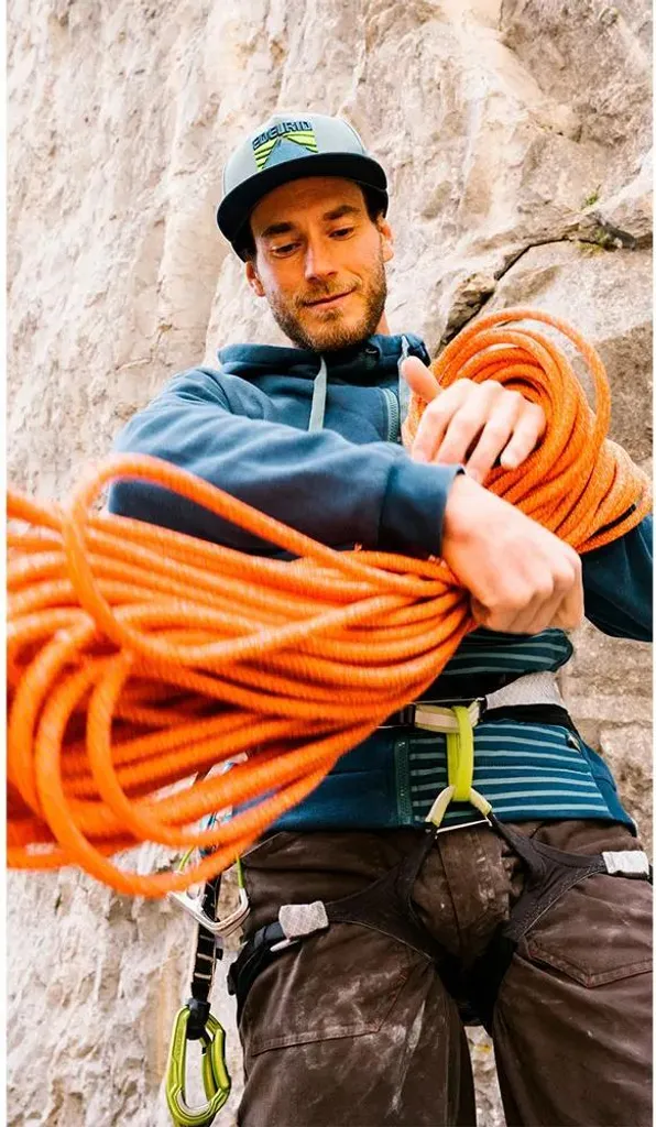 Corde D’escalade Statique 10 Mm X 10 M, En Polyester, Résistante, Avec 2 Mousquetons Et Pochette, Pour Escalade, Camping, Randonnée, Sauvetage