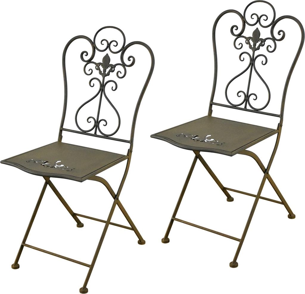 Gartenstuhl 2er Set Lily Braun Produktbild 