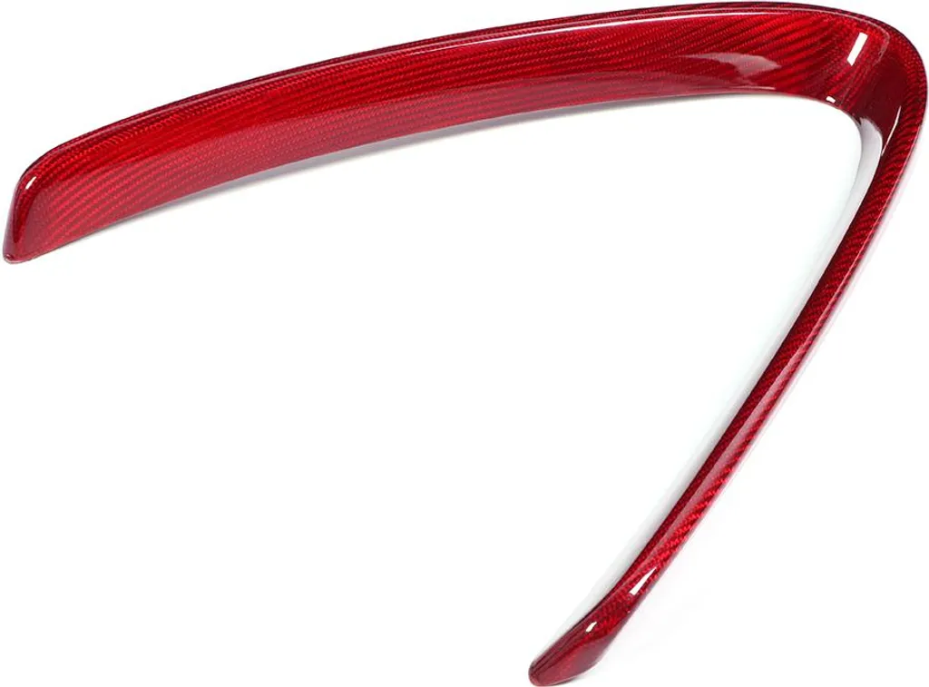 Insert de calandre carbone rouge en V pour Alfa Romeo Giulia 2018 - 5