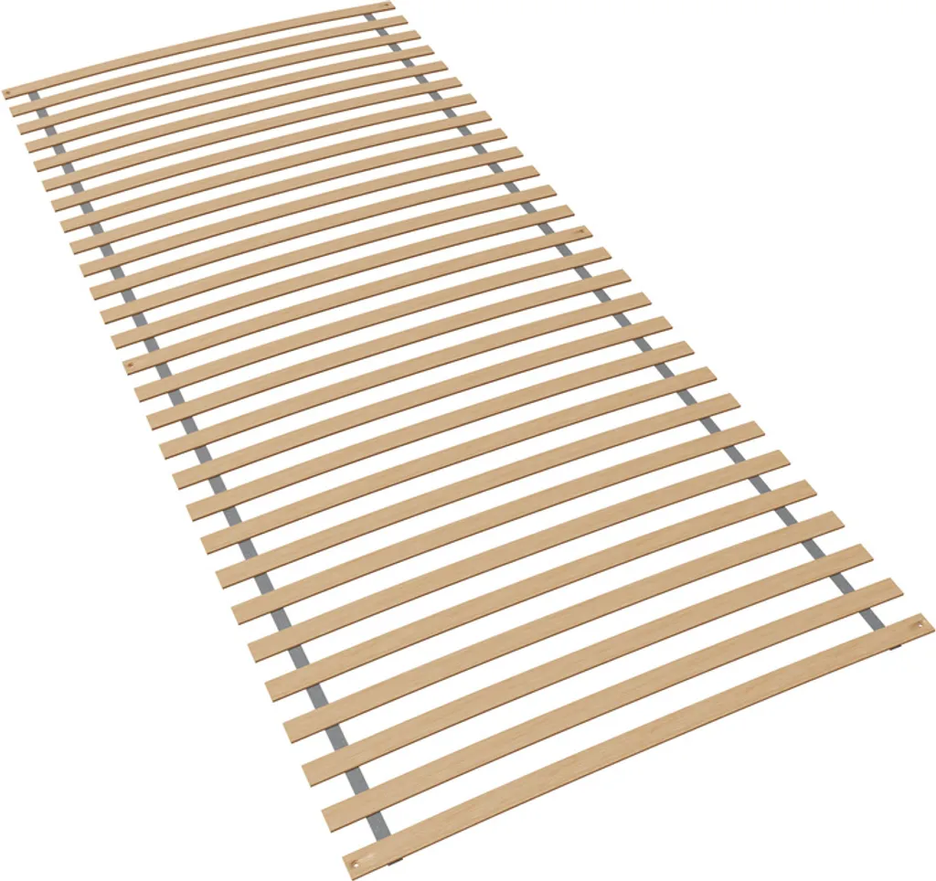 Grille à enrouler 140x200 cm avec 28 lattes en bois de bouleau massif