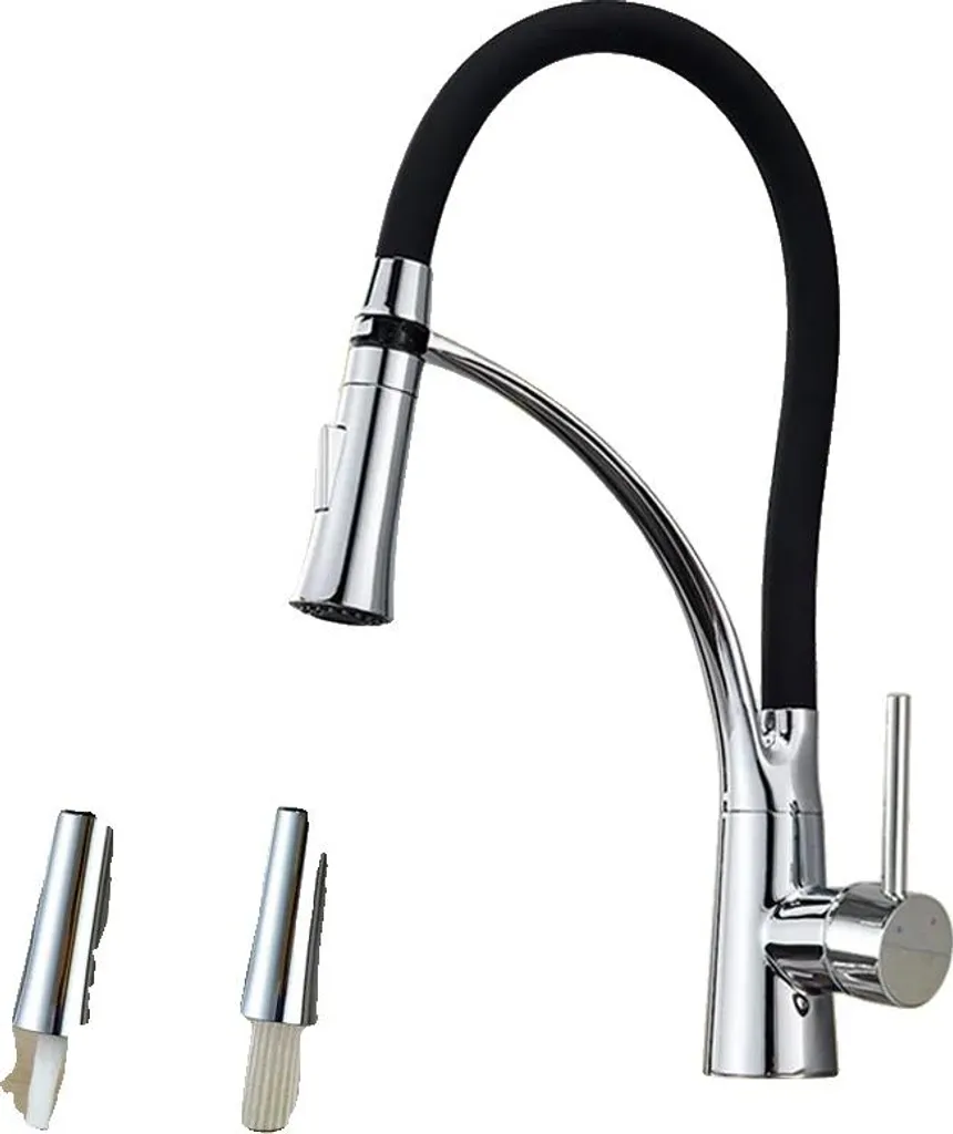 Miscelatore Cucina Monocomando a Soffitto Luxury Chrome No LED - 1