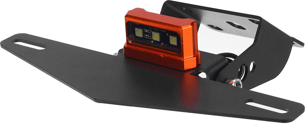 Motorräder Heck-Lizenz-Plattenhalter mit LED-Licht für 125 250 390 200 2013-2019 - Orange