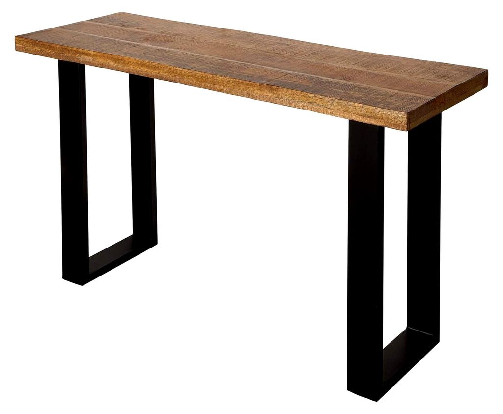 Konsolentisch aus Mangoholz und Eisen, 115 cm