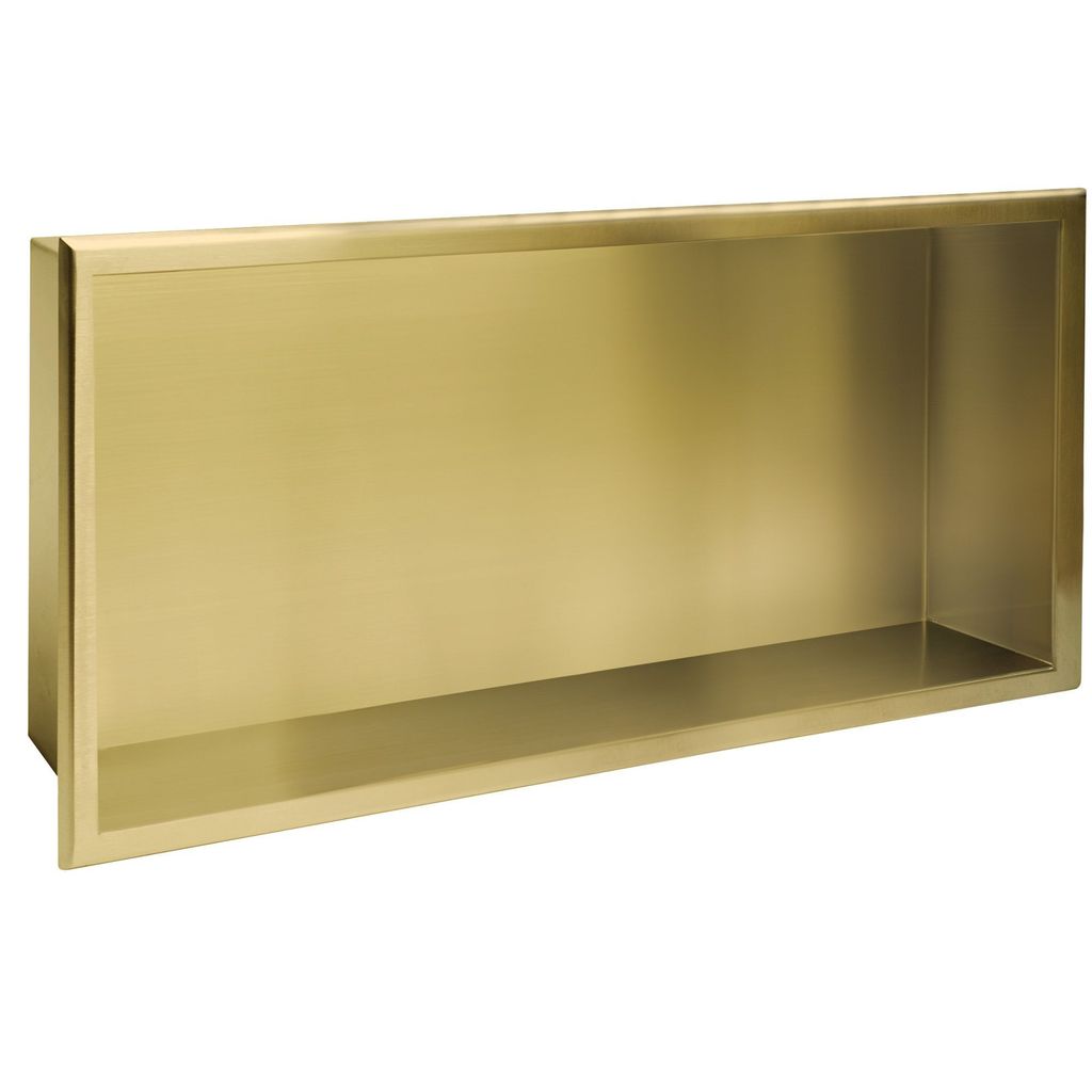 Rea Badezimmerregal 09 30X60X10 Brush Gold Produktbild 