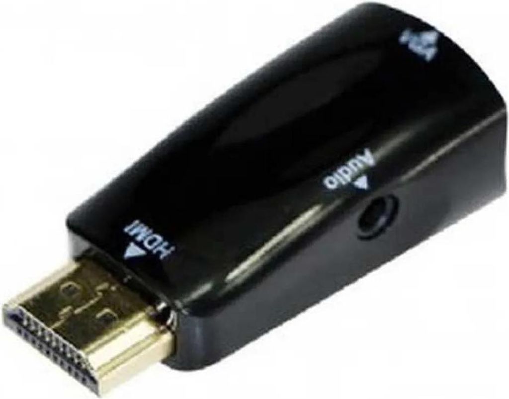 Gembird A-HDMI-VGA-02, HDMI, VGA (D-Sub), Schwarz Produktbild 