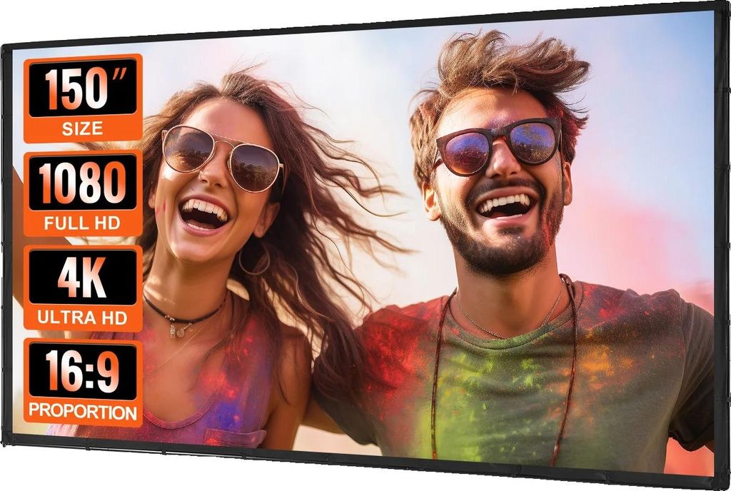 Premietacie plátno, 150 palcov, jednoduchá inštalácia, Obrázok produktu 