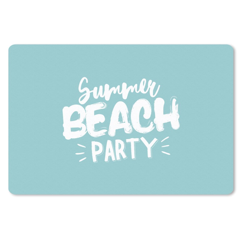 MuchoWow Schreibtischunterlage Sommer - Strand - Party 60x40 cm - XXL Mauspad - Großes Mauspad