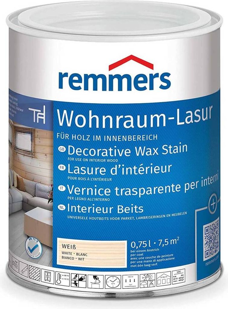 REMMERS Vosková lazura 0.75 l Bílá Obrázek produktu 