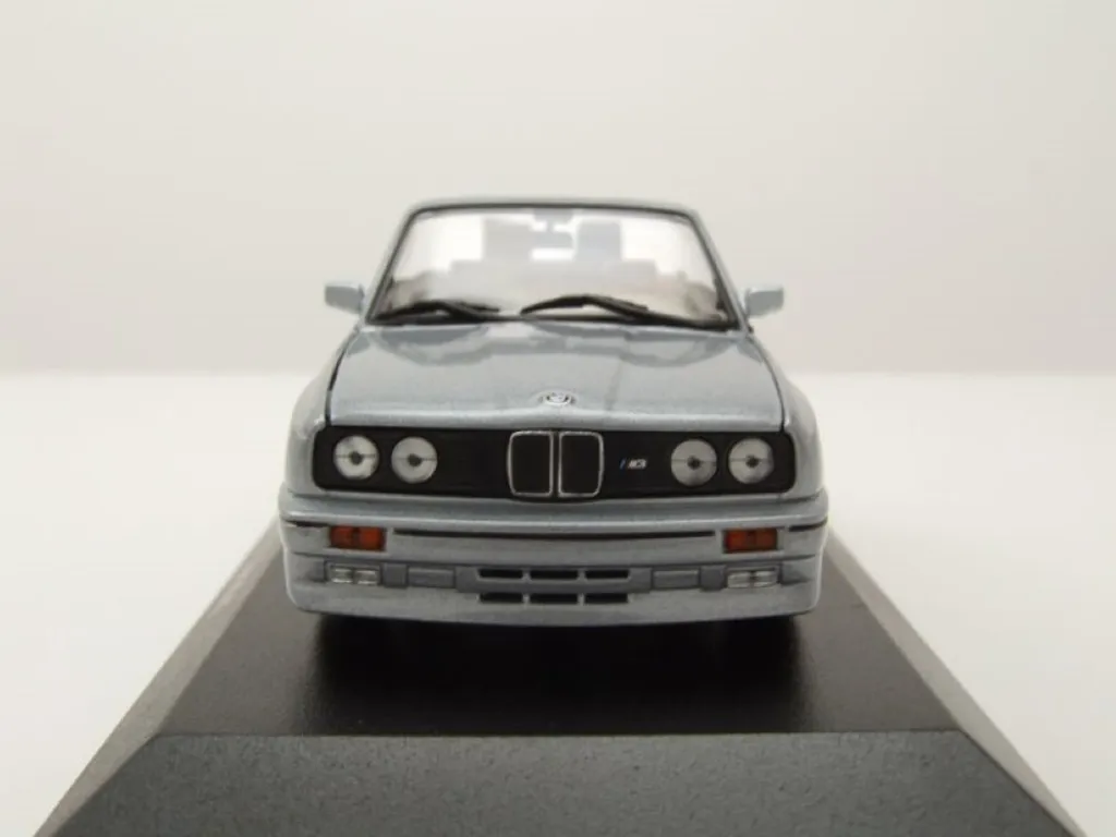 BMW M3 E30 Cabriolet Argent 1988 Maxichamps 1:43 Finition Haute Qualité