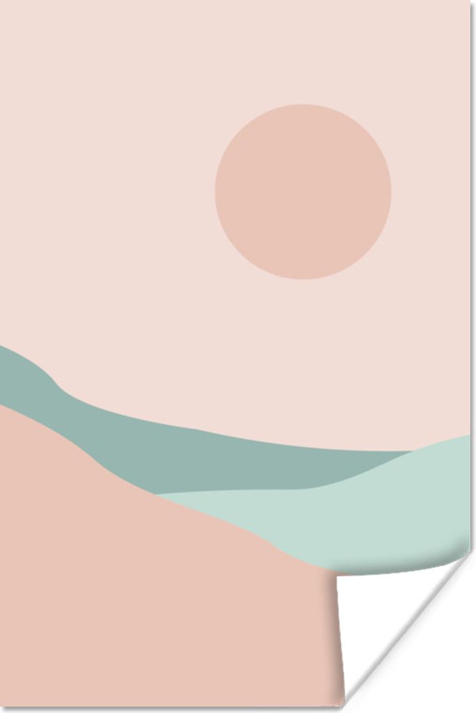 MuchoWow Poster Sommer - Strand - Sonne 120x180 cm - Kunstposter