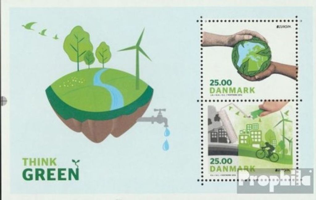 Briefmarken Dänemark 2016 Mi Block63 (kompl.Ausg.) postfrisch Umweltbewusst leben