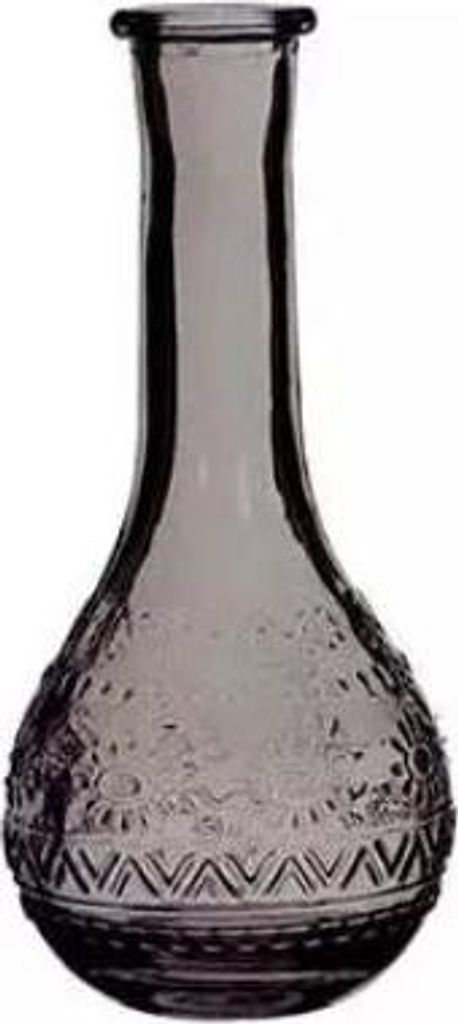 Weihnachtliche Dekorationsflasche, parisgrau, Durchmesser 7,5 cm, Höhe 15,8 cm