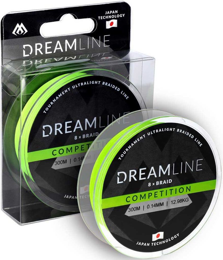 Mikado Dreamline Competition Geflochtene Schnur 300 M Grün 0.140 mm Grün 0.140 mm