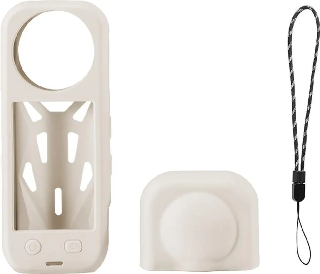 INF Custodia protettiva in silicone per Insta360 X5 - Raffreddamento e protezione dell'obiettivo Bianco - 1