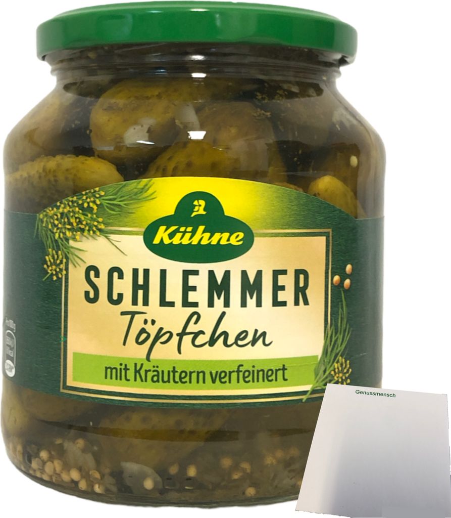 Kühne Schlemmertöpfchen Gewürzgurken mit Kräutern Produktbild 