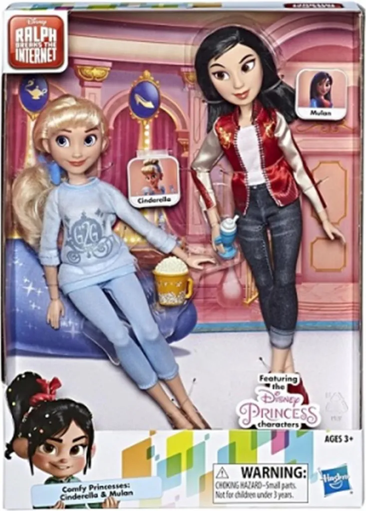 Coffret Disney Princesse Cendrillon et Mulan - Poupées Mannequins Hasbro