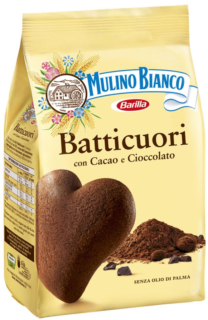 Biscuits cœur chocolat Batticuori, 350 g Image du produit 