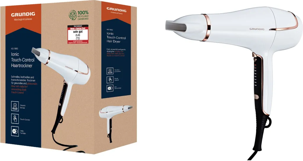 Sèche-cheveux Ionique Grundig HD 7880 avec Commande Tactile Sensitive - 11